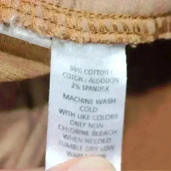 LOFT Brown Corduroy Zip Up Mini Pencil Skirt Boho Western Cowgirl Women Size 8 - Picture 7 of 9